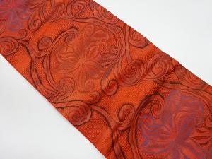 リサイクル　本場筑前博多花唐草模様織出し名古屋帯